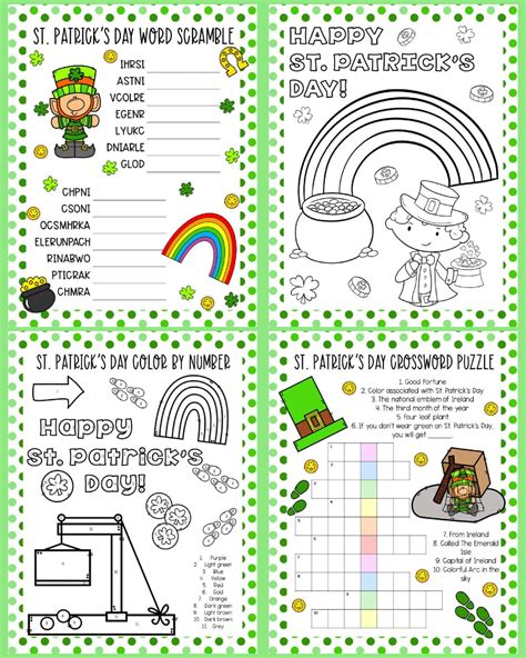 St Patricks Day Printable Activities