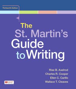 St. Martin's Guide to Writi Epub