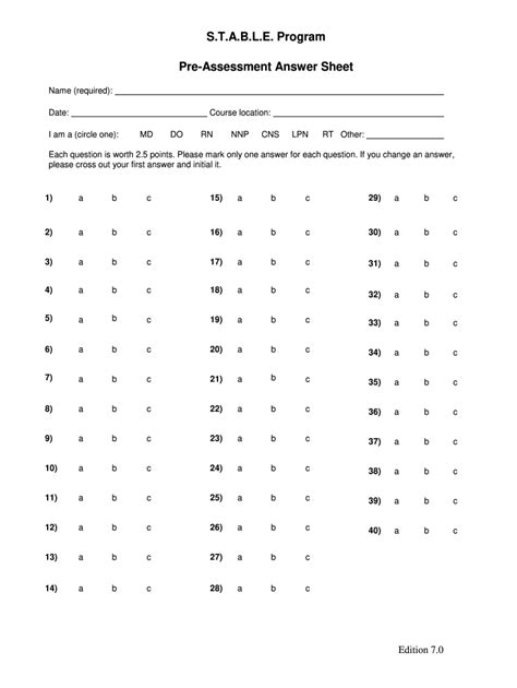 Stable-program-pre-assessment-test-answers Ebook PDF