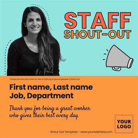 Staff Shout Out Template