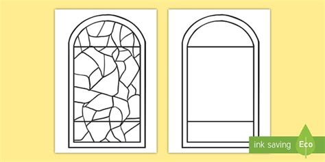 Stained Glass Window Template