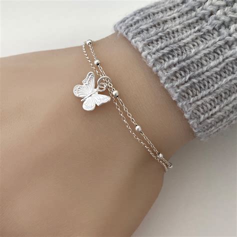 Stainless Bracelet Butterfly Replacement Bracelet Silver 42mm Doc