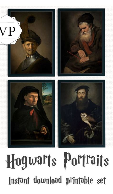 Staircase Hogwarts Portraits Printable