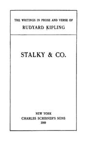 Stalky amp Co Volume XVIII PDF