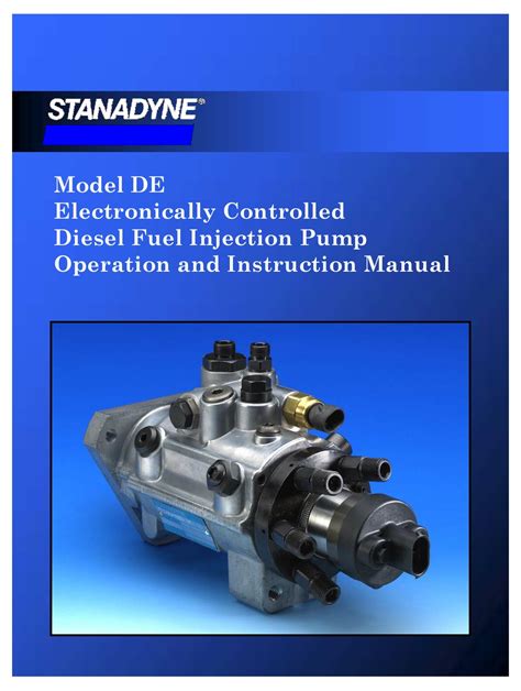 Stanadyne Diesel Fuel Pump Repair Manual Ebook Doc