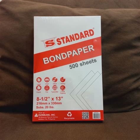 Standard Bond Paper: