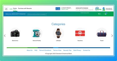 Standard Chartered Bank Credit Card Redemption Catalogue