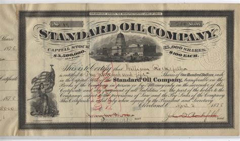 Standard Oil Stocks Doc