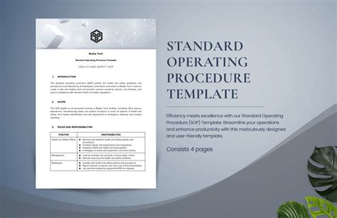 Standard Operating Procedure Template Free Download
