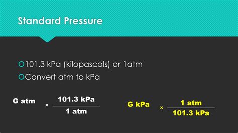 Standard Pressure in Kilopascals: A Comprehensive Guide