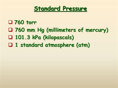 Standard Pressure in mm Hg: A Comprehensive Guide