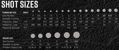 Standard Shot Sizes by Region