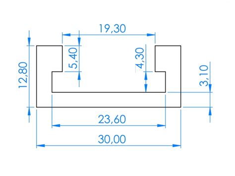 Standard T-Track Widths: