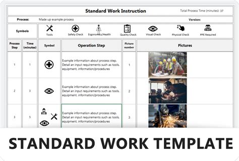 Standard Work Template Word