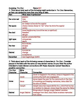 Standards Focus Symbolism The Giver Answer Key Bing 2 Epub