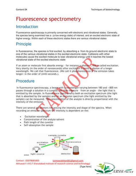 Standards in Fluorescence Spectrometry Reader