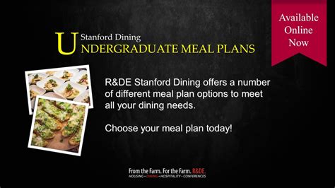 Stanford Dining Meal Plan