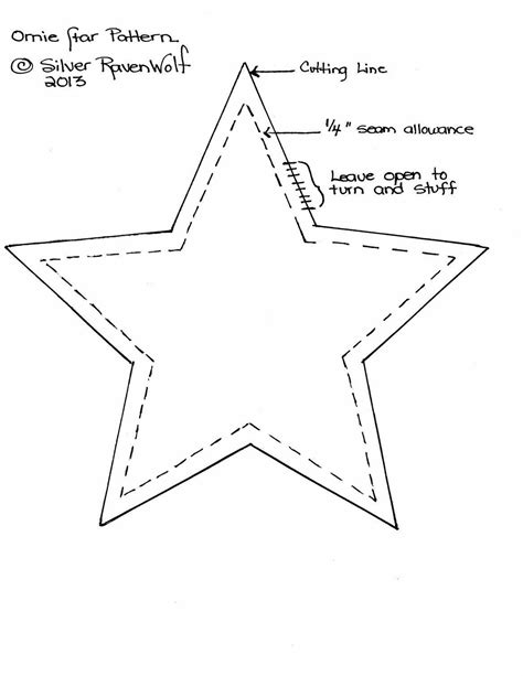 Star Sewing Template