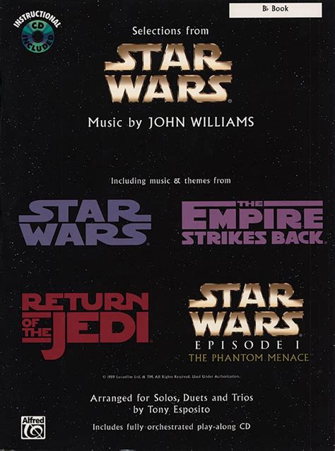 Star Wars Selections E-flat Book Book and CD PDF