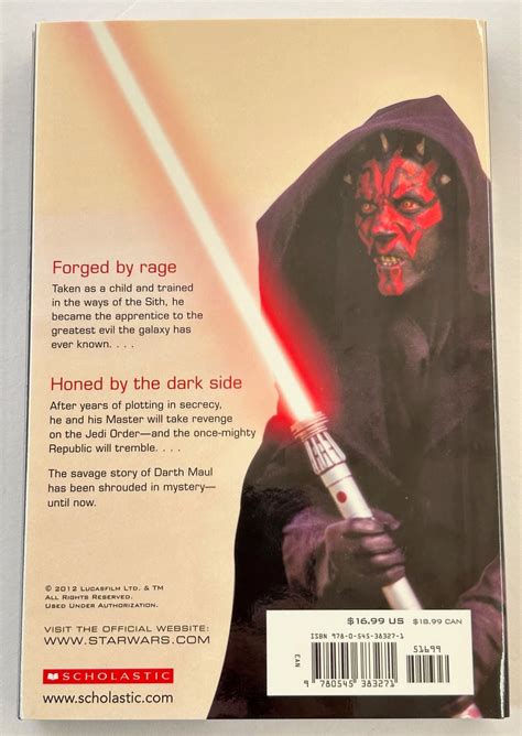 Star Wars The Wrath of Darth Maul Kindle Editon