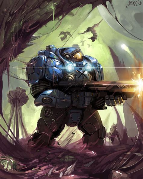 StarCraft 1 Marine Concept Art: Evolution of the Iconic Soldier