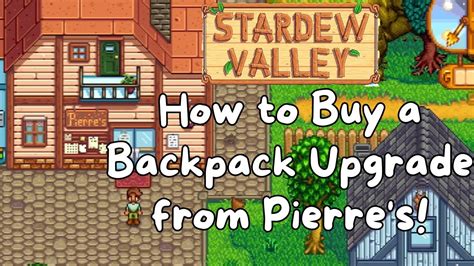 Stardew Backpack: 35,000 Bytes of Space for Your Foraging Needs