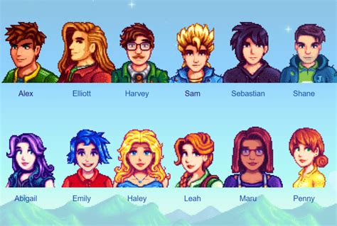 Stardew Valley Char: Meet the 12 Unique Characters