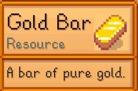 Stardew Valley Gold Bar: A Comprehensive Guide to Amassing Riches