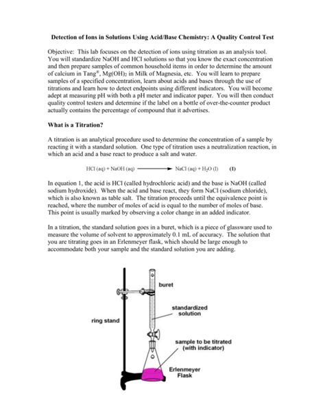 Stardization Of Sodium Hydroxide Solution Lab Reports Epub