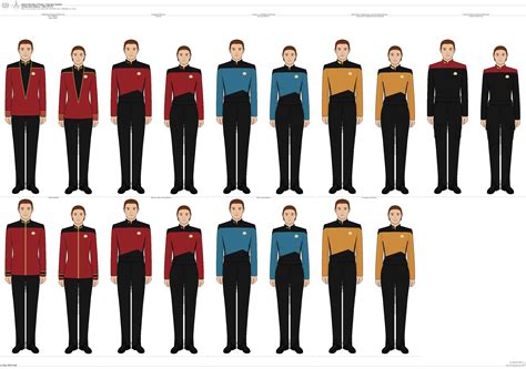 Starfleet uniforms