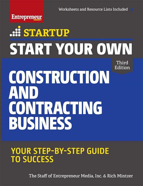 Start Your Own Construction and Contracting Business StartUp Series Doc