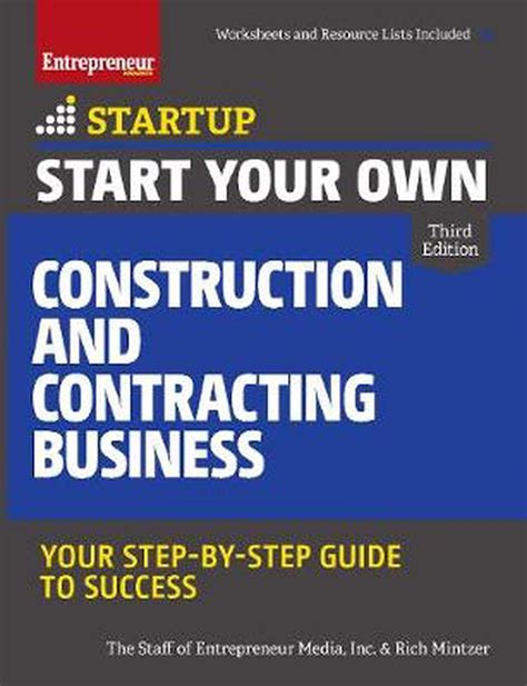 Start Your Own Construction and Contracting Business Your Step-By-Step Guide to Success StartUp Series Epub