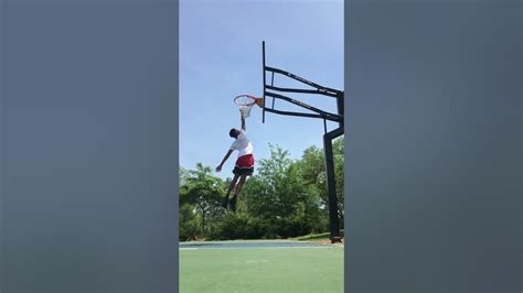 Start by practicing jumping up and touching the rim.