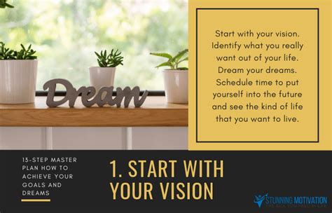 Start with a vision.