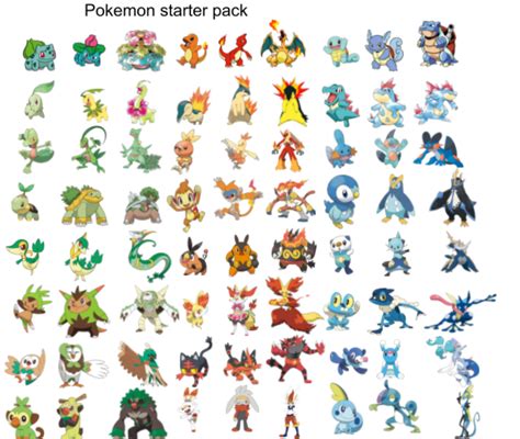 Starter Pack Pokemon: The Ultimate Guide to Your First Three Picks