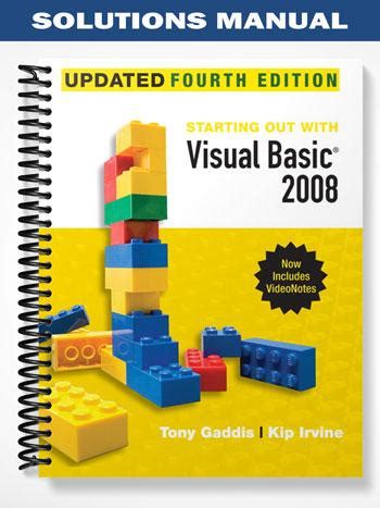 Starting Out With Visual Basic 2008 Update 4th Edition PDF
