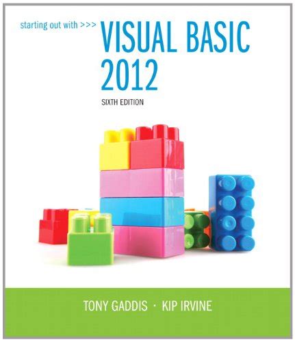 Starting Out With Visual Basic 2012 6th Edition Epub