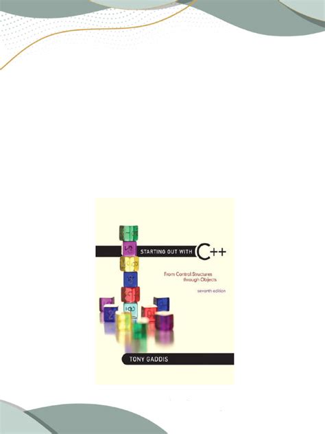 Starting Out with C  : From Control Structures through Objects (7th Edition) [Paperback] Ebook Epub