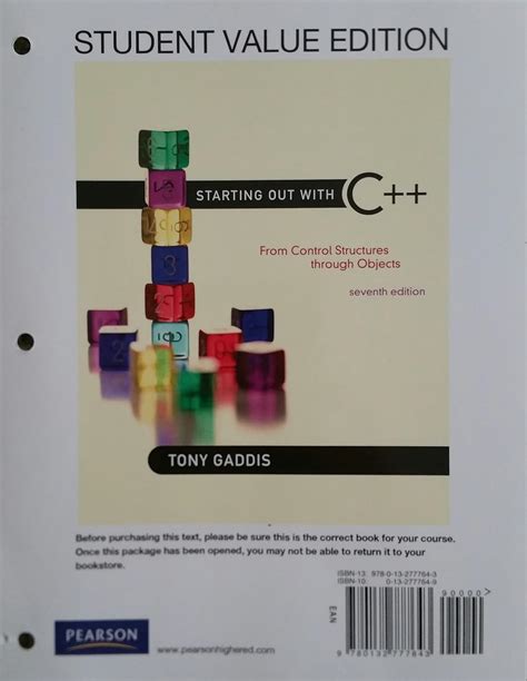 Starting Out with C From Control Structure to Objects Student Value Edition 7th Edition Epub