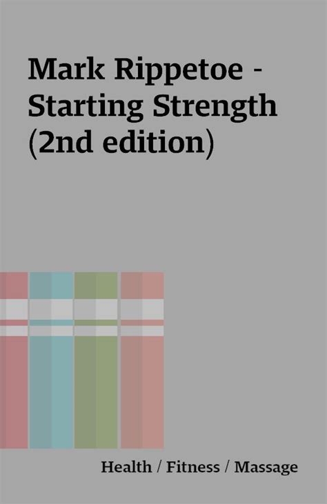 Starting Strength (2nd edition) Ebook Reader