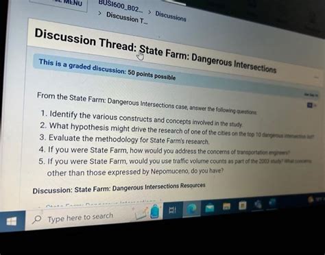 State Farm Dangerous Intersections Answers Doc