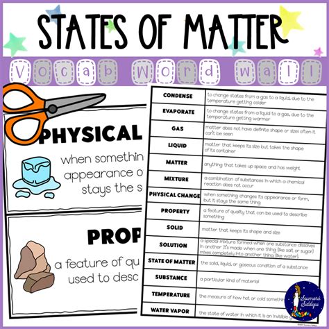 State Of Matter Vocabulary Review Answer Key Doc