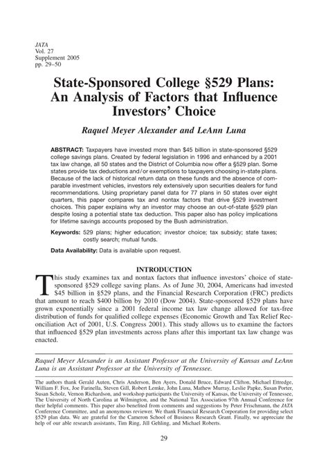 State-Sponsored 529 Plans: