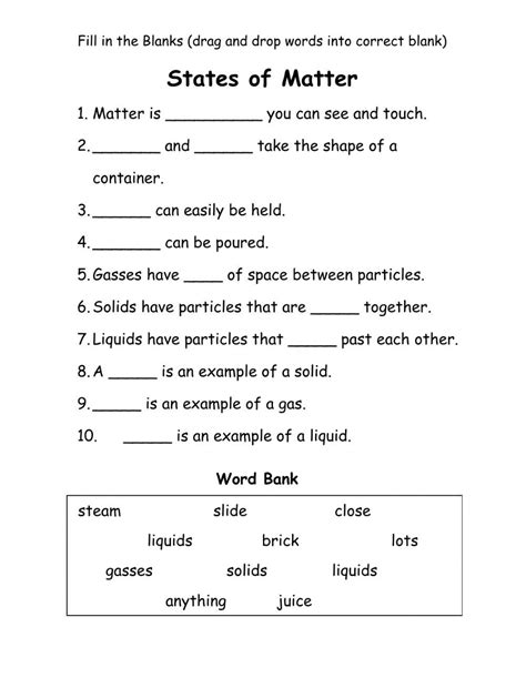 States of Matter Worksheet: The Ultimate Guide to the 3 Fundamental States (+Quiz)