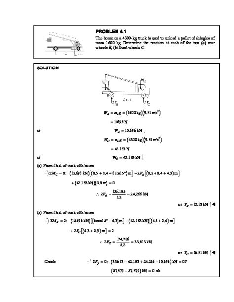 Statics Chapter 4 Solutions Manual Reader