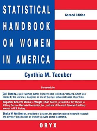 Statistical Handbook on Women in America 2nd Edition Reader