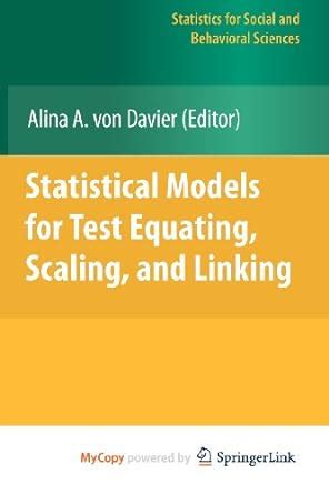 Statistical Models for Test Equating, Scaling, and Linking Epub