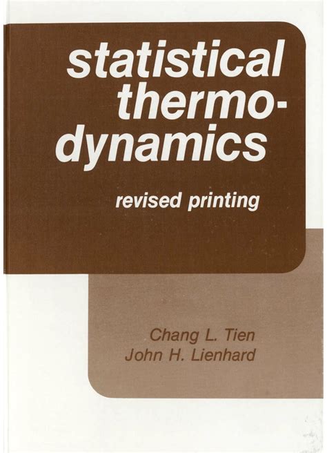 Statistical Thermodynamics Solution Reader