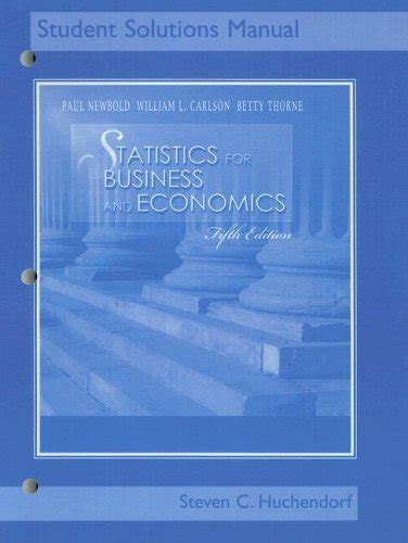 Statistics For Business Economics Solutions Manual Kindle Editon