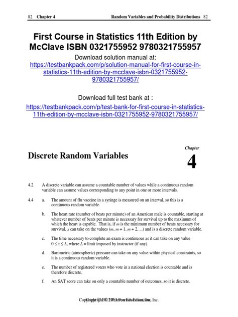 Statistics Mcclave Sincich 11th Edition Solutions Kindle Editon